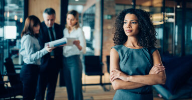 Woman at a job interview.web